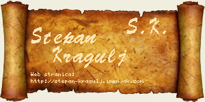 Stepan Kragulj vizit kartica